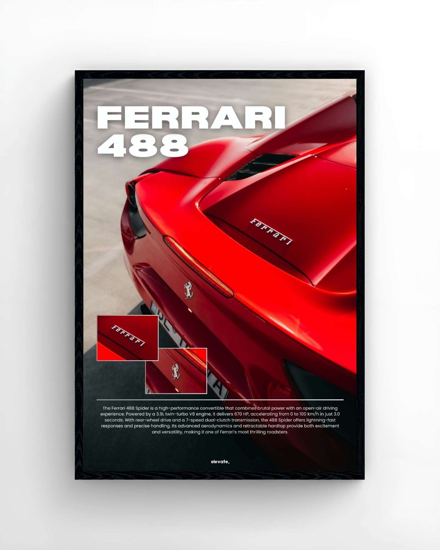 Ferrari 488 (Red) - Elevate