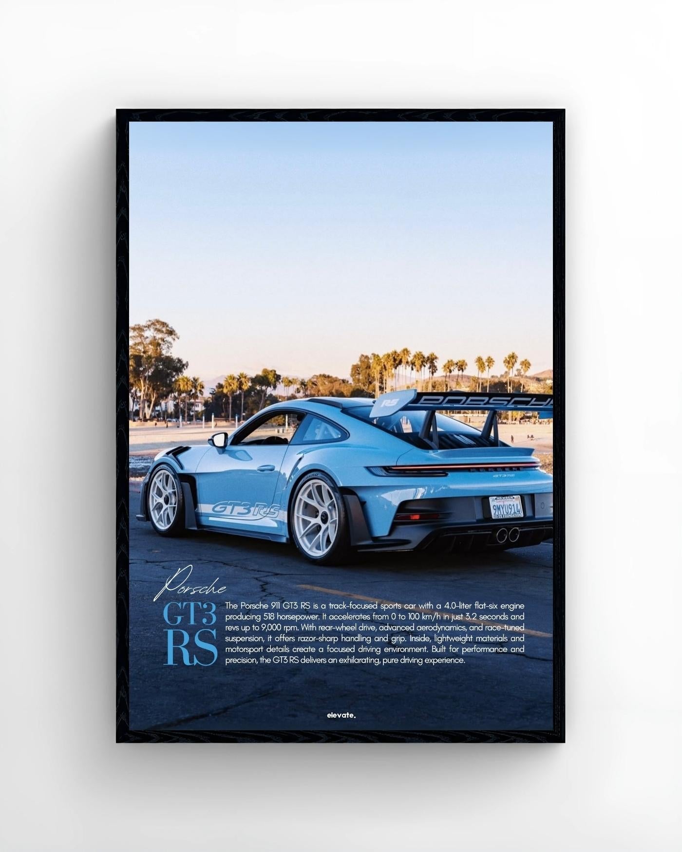 Porsche GT3 RS (Sky Blue)