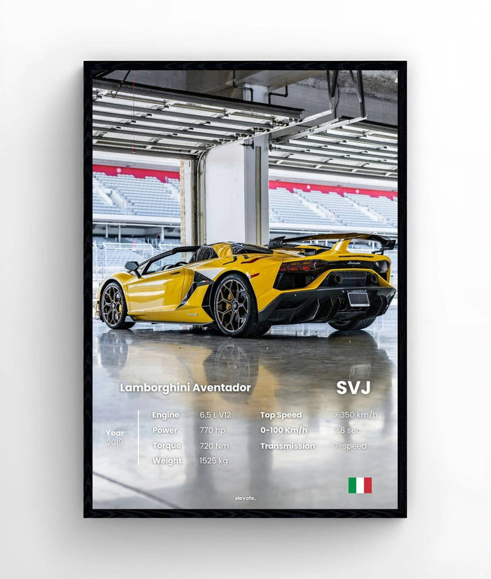Lamborguini Aventador SVJ (Yellow)
